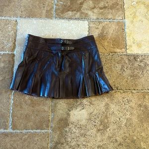 Joie Designer leather mini skirt